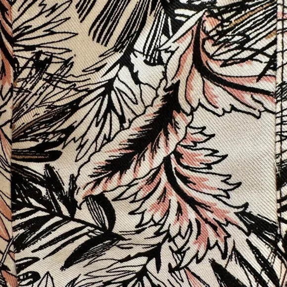 New Sound Style Rayon Shorts Women's Size M Tropical Print Belted Easy Fit Boho - Picture 5 of 11